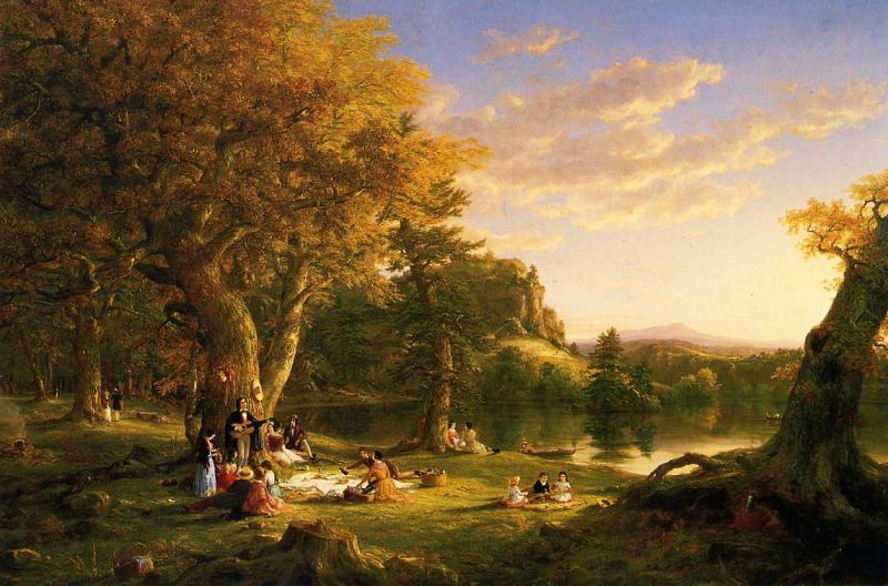 Thomas Cole Picnic oil painting image